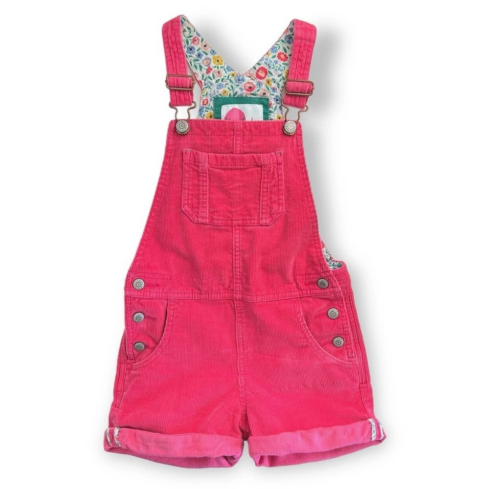 Mini Boden Corduroy Short Overalls Size 9-10 Pink